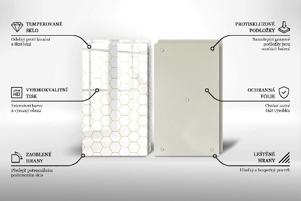 Sklo za varnú dosku Abstraktné vzory