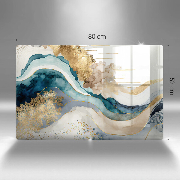 Sklo za varnú dosku Farebný mramor