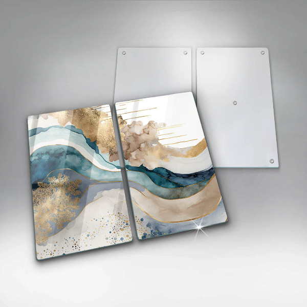 Sklo za varnú dosku Farebný mramor