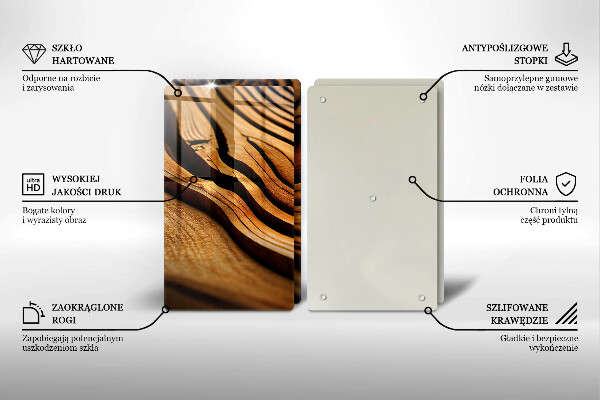 Sklo za varnú dosku Drevený peň