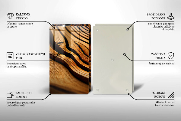 Sklo za varnú dosku Drevený peň