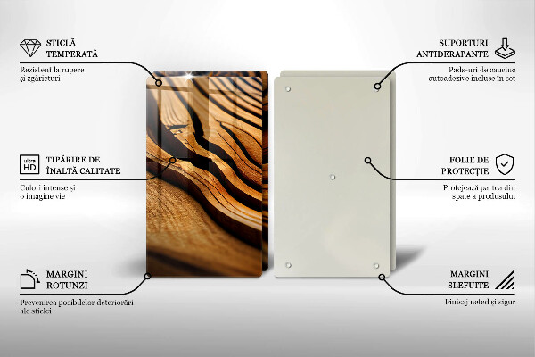 Sklo za varnú dosku Drevený peň