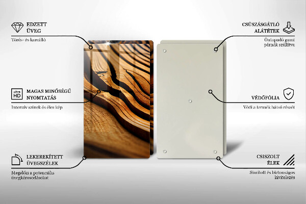 Sklo za varnú dosku Drevený peň