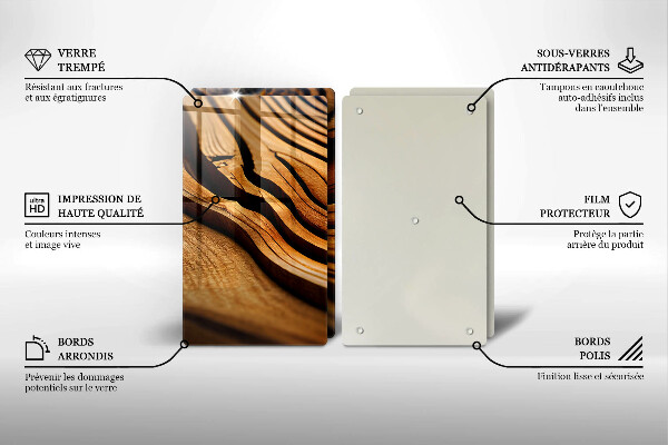 Sklo za varnú dosku Drevený peň