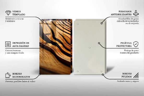 Sklo za varnú dosku Drevený peň