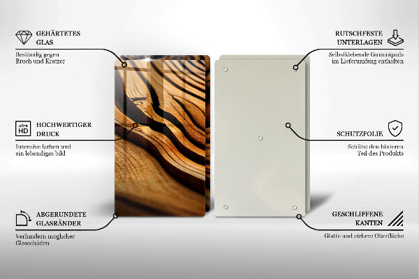 Sklo za varnú dosku Drevený peň