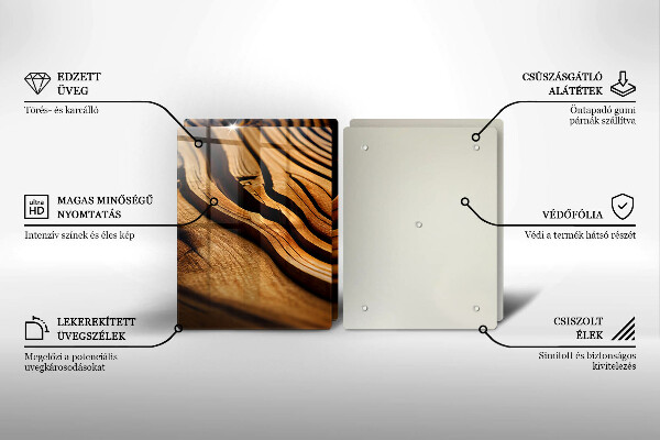 Sklo za varnú dosku Drevený peň