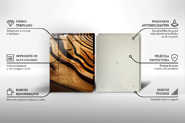 Sklo za varnú dosku Drevený peň