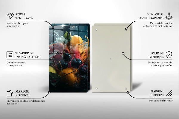 Sklo za varnú dosku Ovocie vo vode