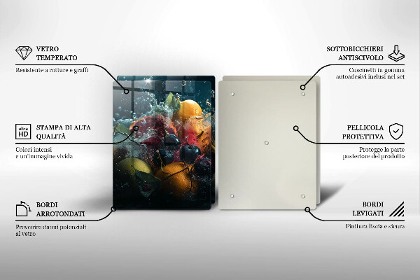 Sklo za varnú dosku Ovocie vo vode