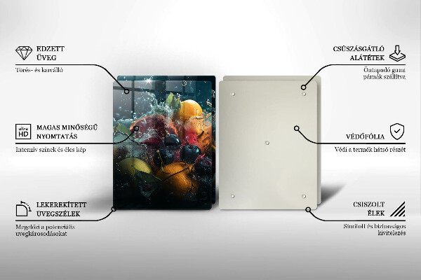 Sklo za varnú dosku Ovocie vo vode