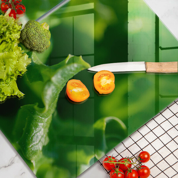 Sklo za varnú dosku Listy šalátu