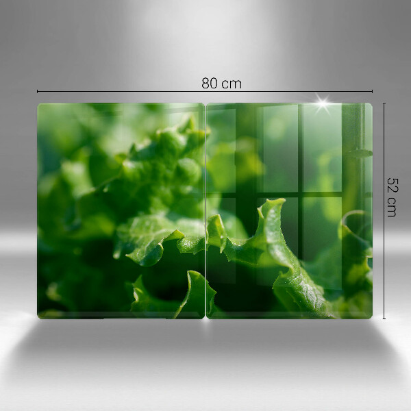 Sklo za varnú dosku Listy šalátu