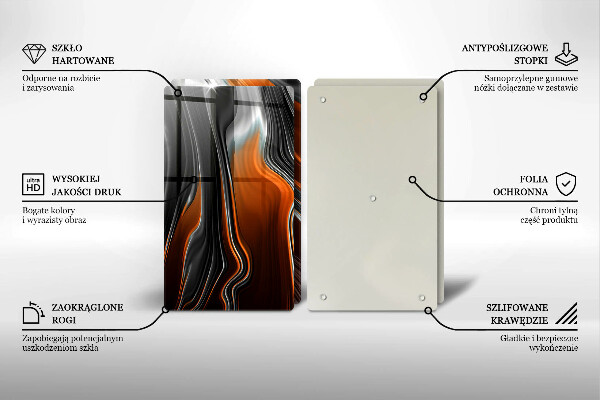 Sklo za varnú dosku Abstraktný vzor