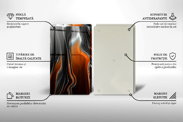 Sklo za varnú dosku Abstraktný vzor