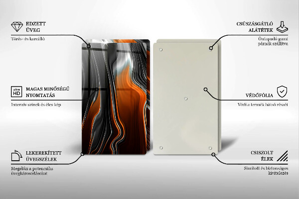 Sklo za varnú dosku Abstraktný vzor