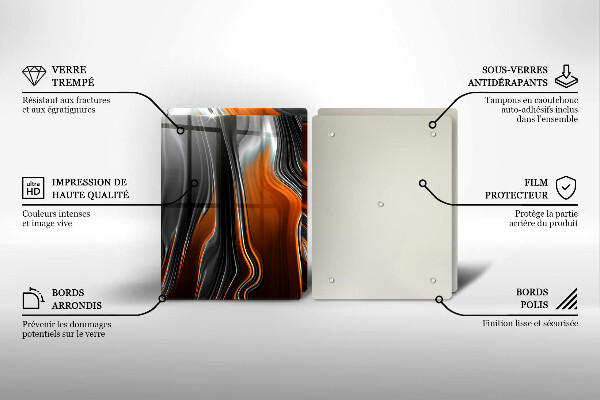 Sklo za varnú dosku Abstraktný vzor