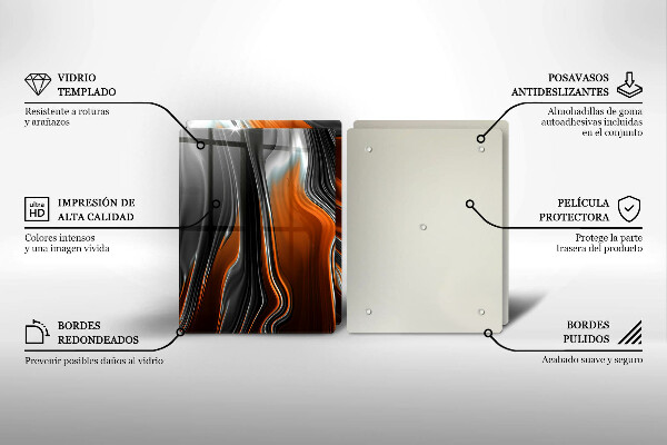 Sklo za varnú dosku Abstraktný vzor