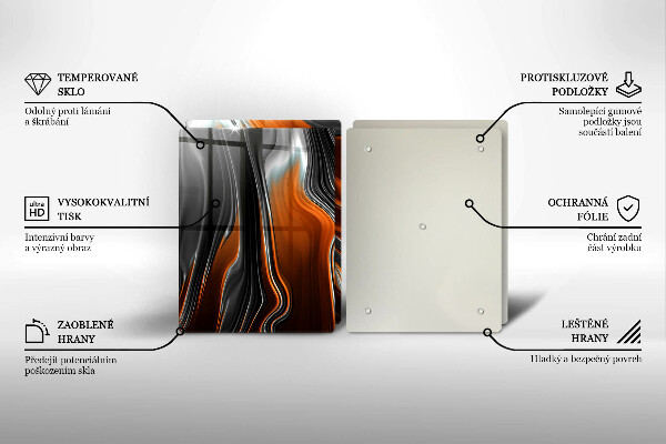 Sklo za varnú dosku Abstraktný vzor