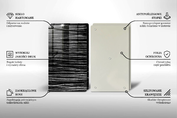 Sklo za varnú dosku Čierna abstrakcia