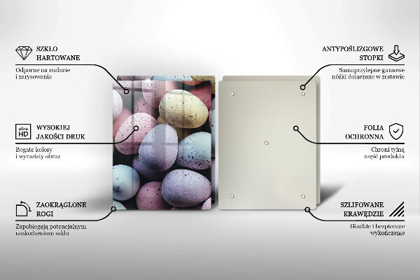 Sklo za varnú dosku veľkonočné vajíčka