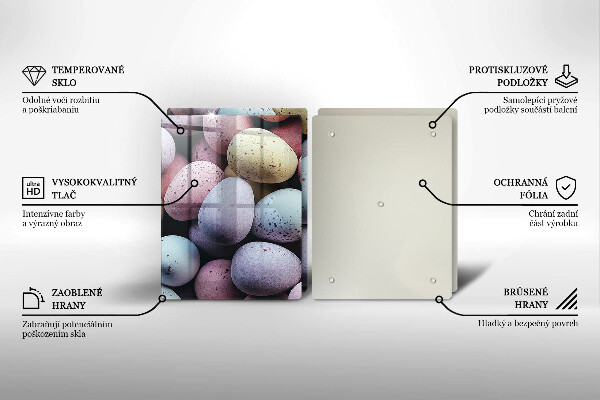 Sklo za varnú dosku veľkonočné vajíčka