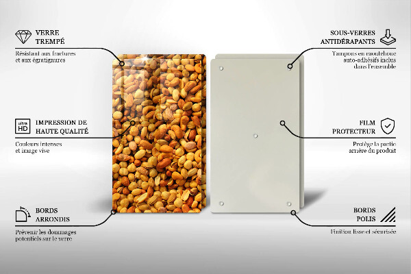 Sklo za varnú dosku Zmes orechov