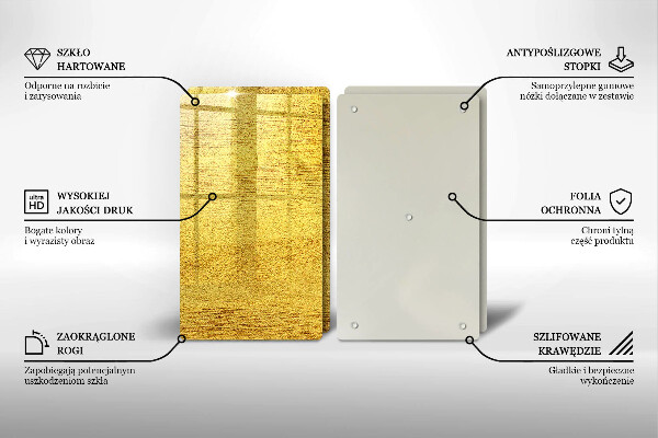 Sklo za varnú dosku Žltá abstrakcia