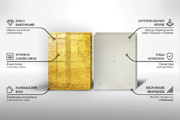 Sklo za varnú dosku Žltá abstrakcia