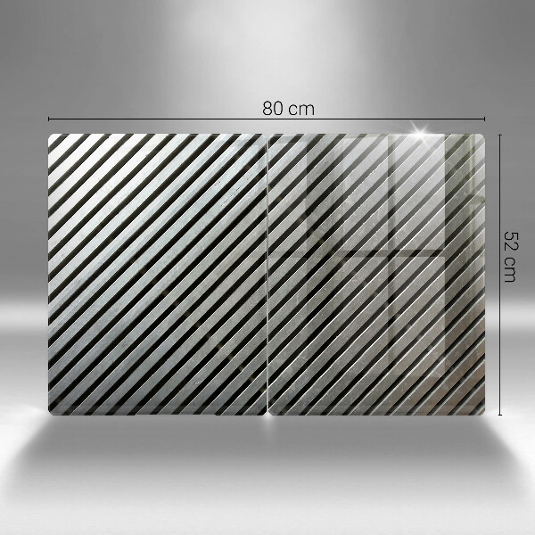 Sklo za varnú dosku Kovové línie