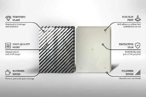 Sklo za varnú dosku Kovové línie