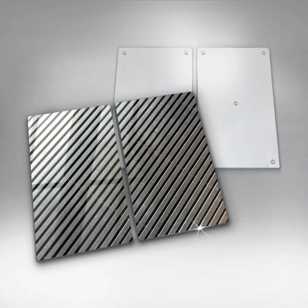 Sklo za varnú dosku Kovové línie