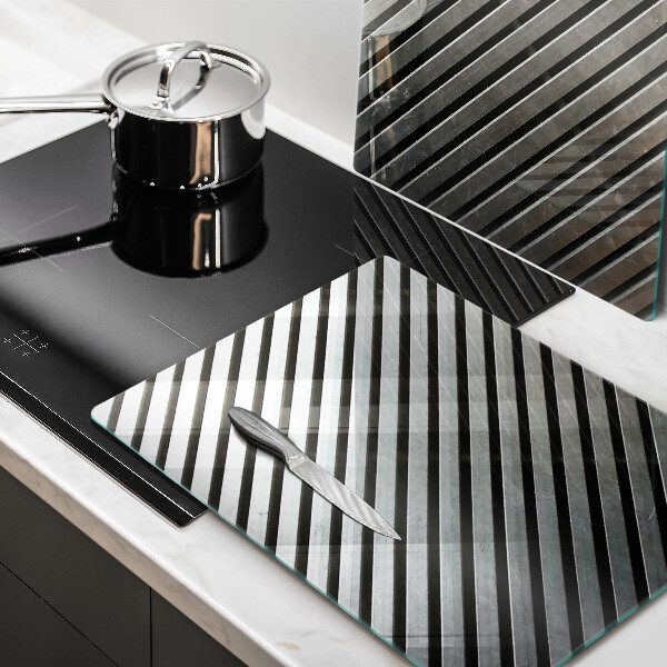 Sklo za varnú dosku Kovové línie