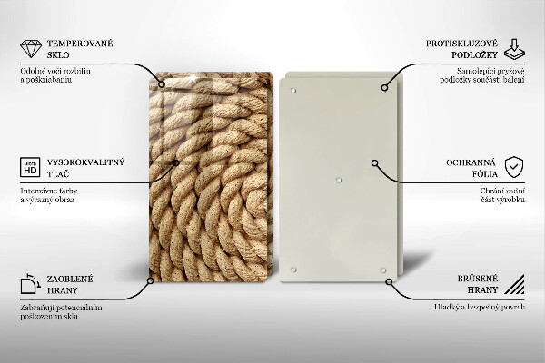 Sklo za varnú dosku Vinuté lano