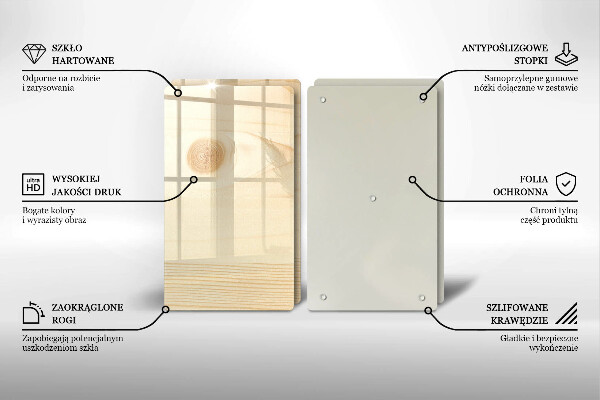 Sklo za varnú dosku Drevená doska