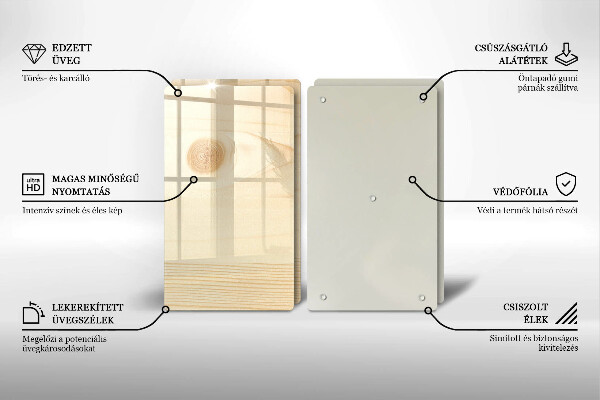 Sklo za varnú dosku Drevená doska