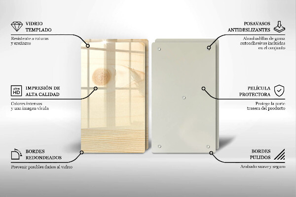 Sklo za varnú dosku Drevená doska