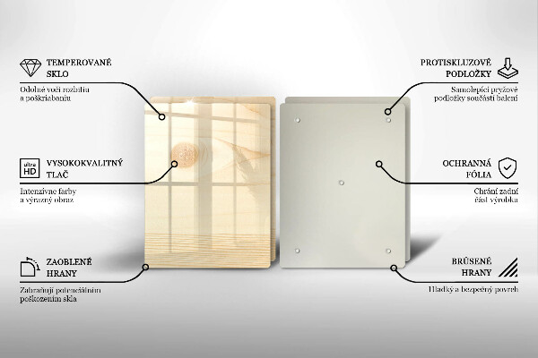 Sklo za varnú dosku Drevená doska