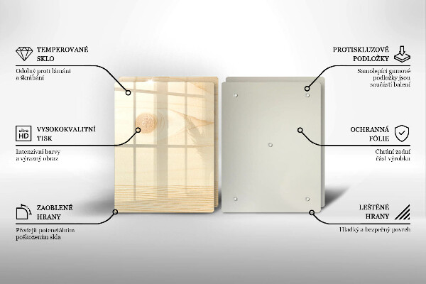 Sklo za varnú dosku Drevená doska