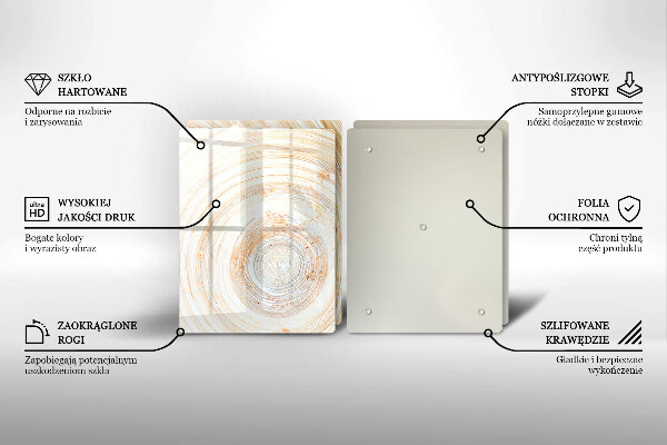 Sklo za varnú dosku Textúra dreva