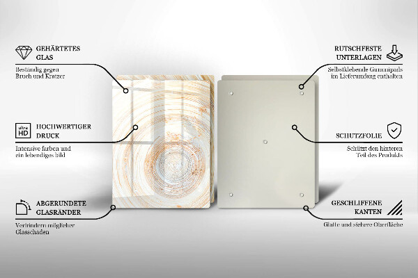 Sklo za varnú dosku Textúra dreva