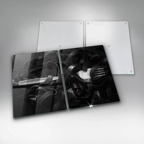 Sklo za varnú dosku Čierne cestoviny Tagliatelle