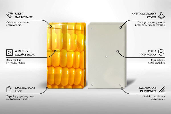 Sklo za varnú dosku Kukuričné zrná