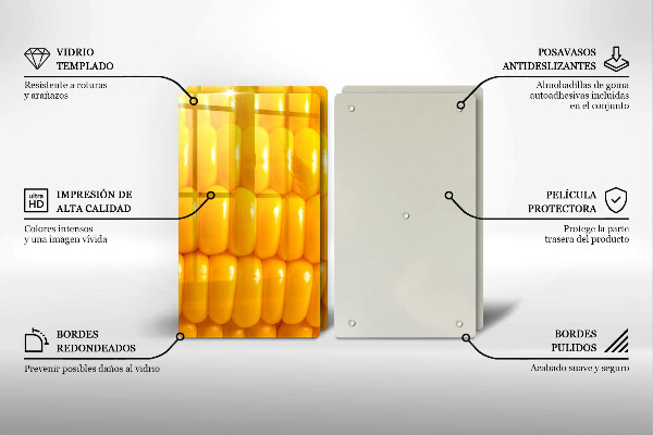 Sklo za varnú dosku Kukuričné zrná