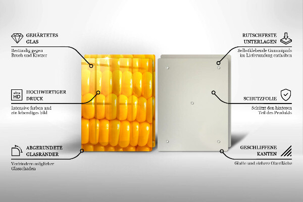 Sklo za varnú dosku Kukuričné zrná