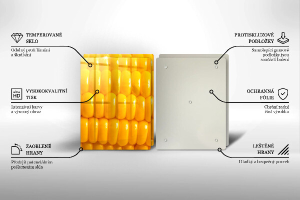 Sklo za varnú dosku Kukuričné zrná