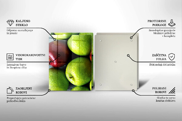 Sklo za varnú dosku Šťavnaté jablká