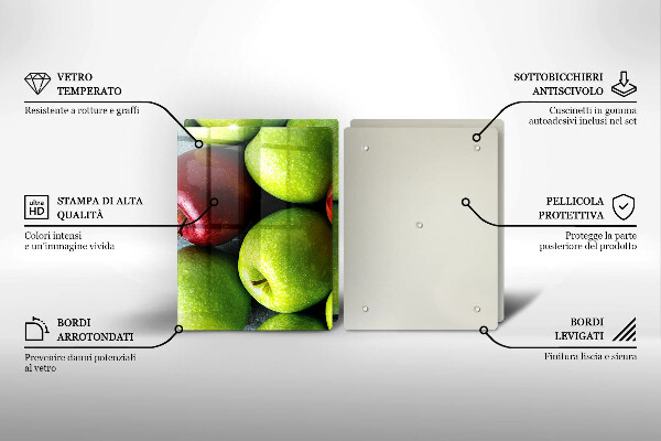 Sklo za varnú dosku Šťavnaté jablká