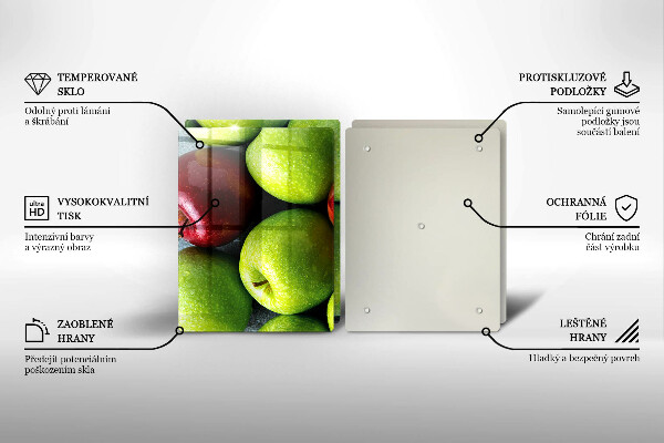 Sklo za varnú dosku Šťavnaté jablká