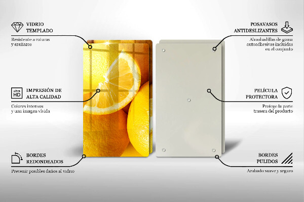 Sklo za varnú dosku Šťavnaté citróny